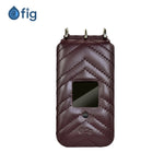 Fig Mini Genuine Leather Crossbody Case (with strap) - Premium Compact Carrying Case