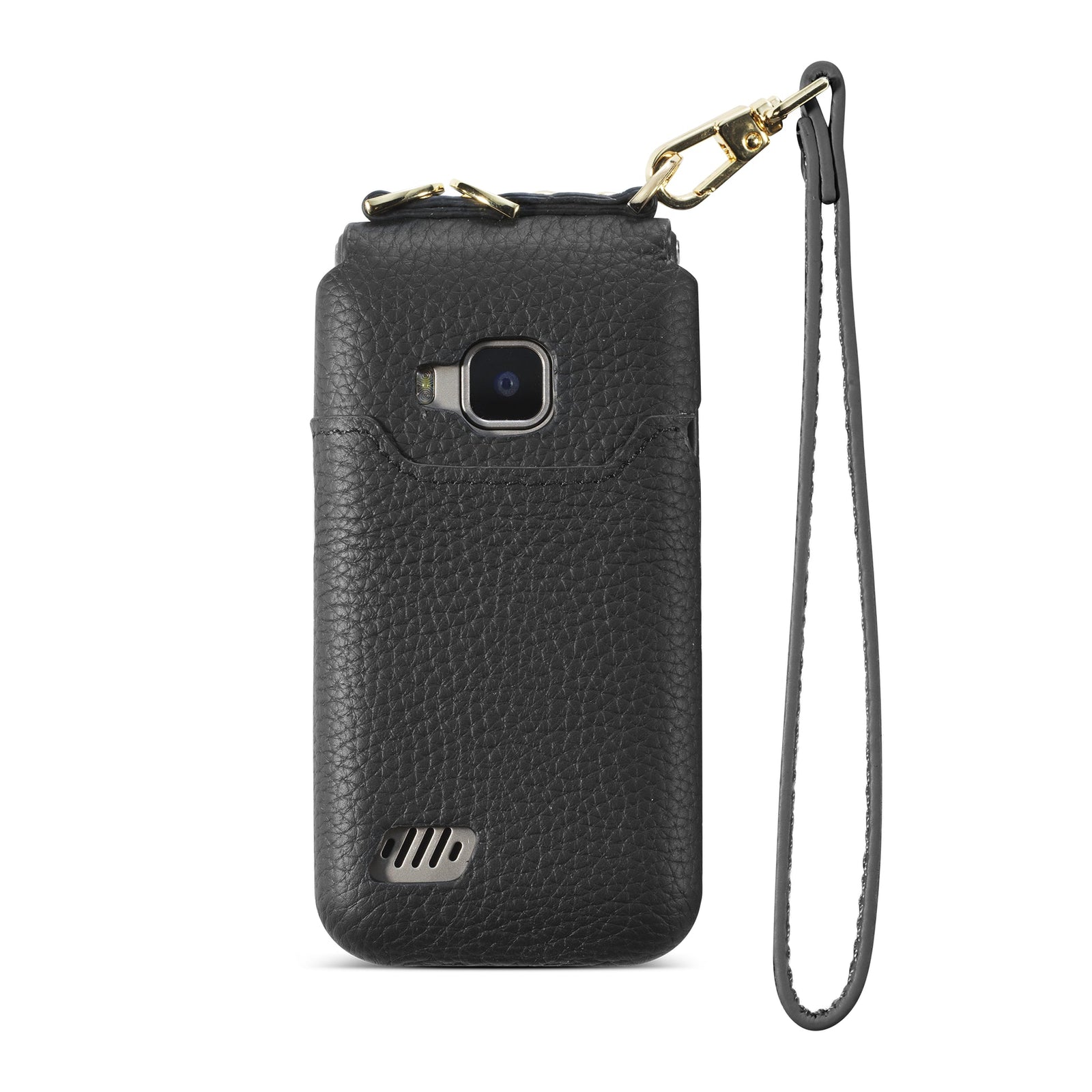 Pom Designer Leather Case (with strap) For the Classic Pom phone (mini)