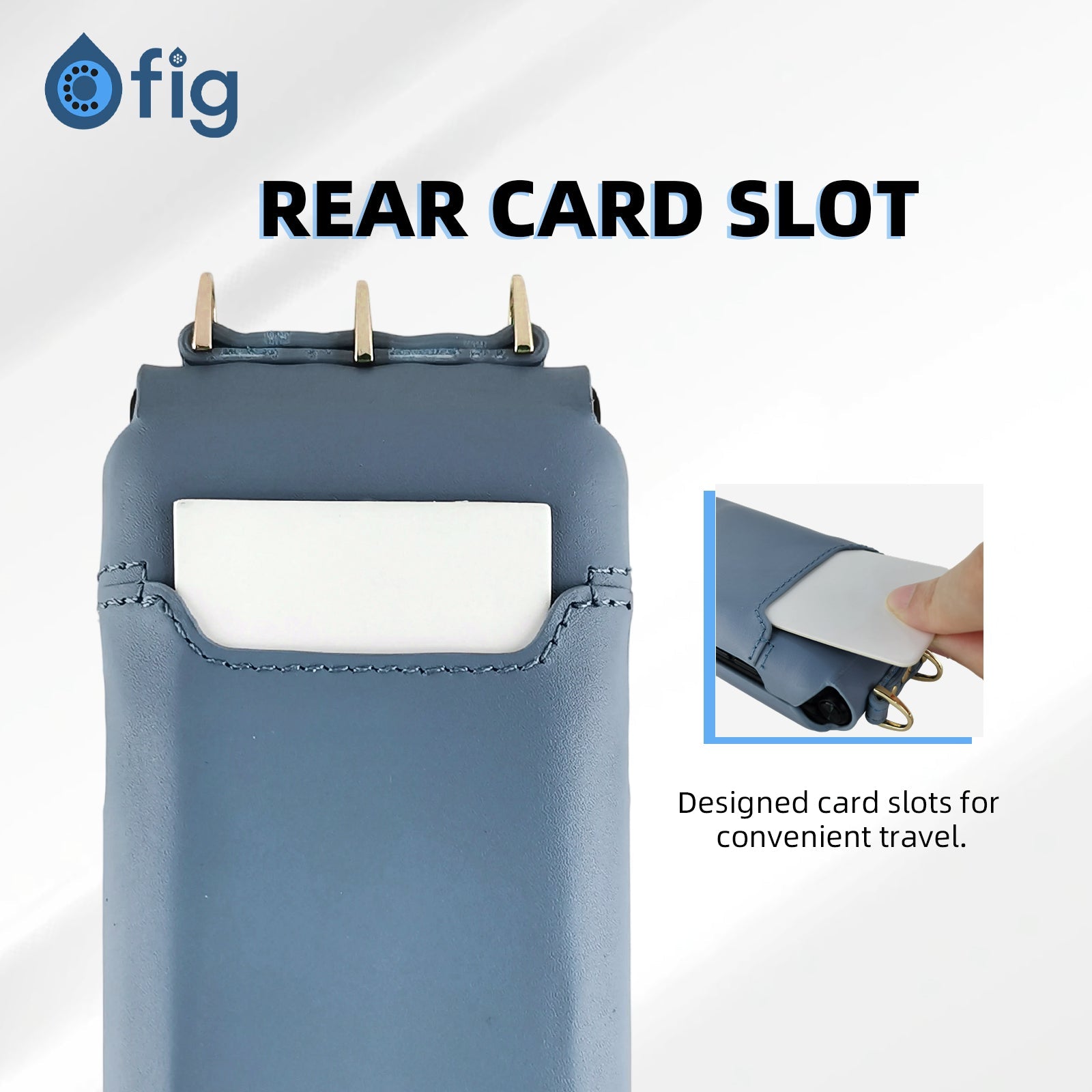 Fig Flip II Genuine Leather Crossbody Case (with strap)