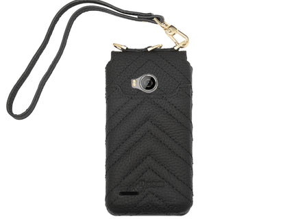 Pom Designer Leather Case (with strap) For the Big Pom phone