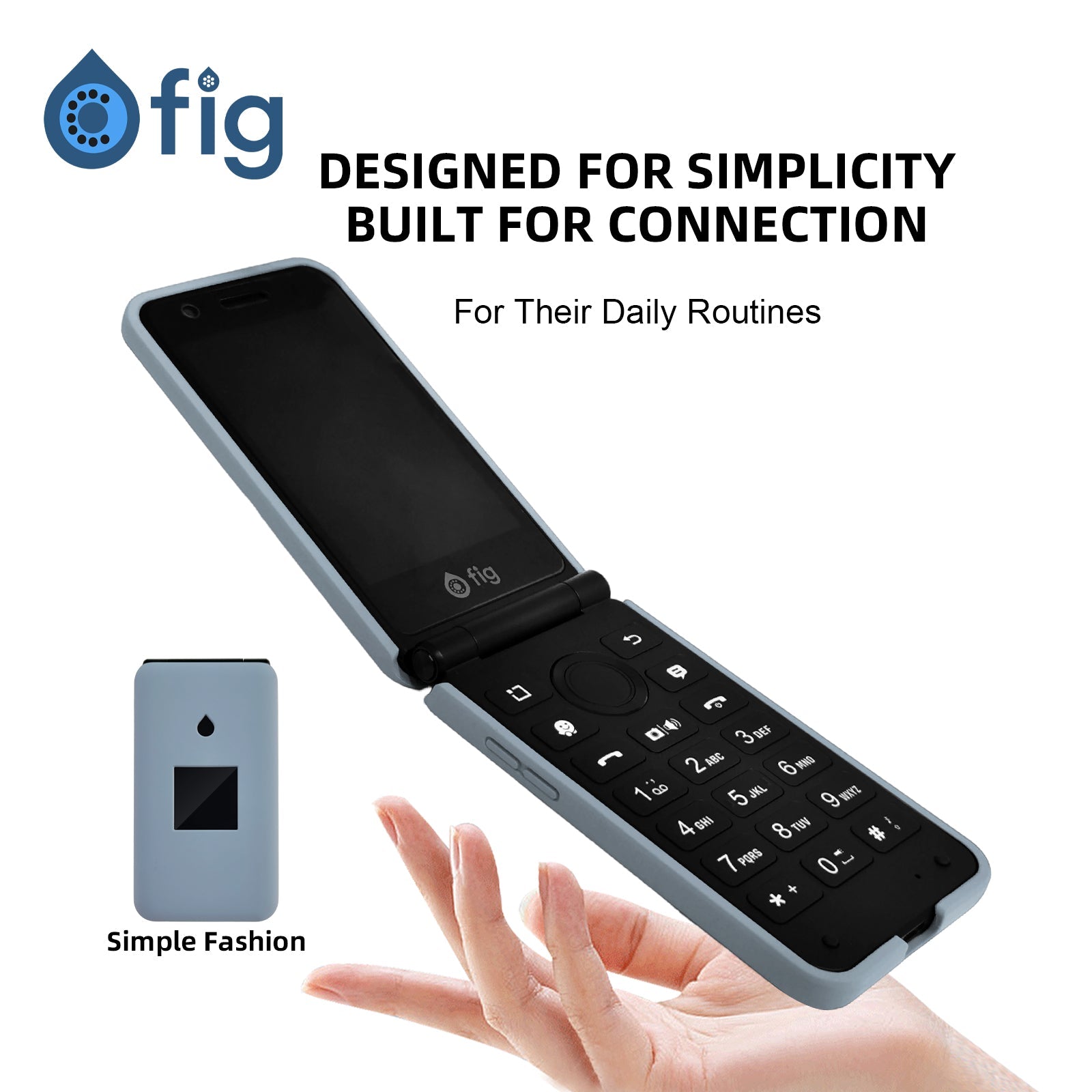 Fig Flip II Liquid Silicone Case Protective Slim Soft-Touch Cover