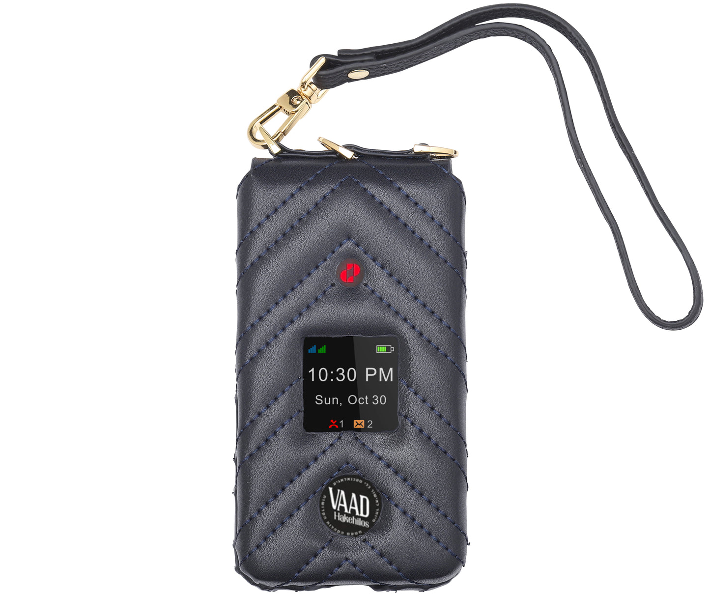 Pom Designer Leather Case (with strap) For the Big Pom phone